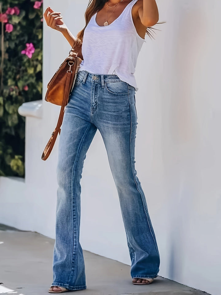 ESTELLE | Classic Mid-Rise Flare Jeans