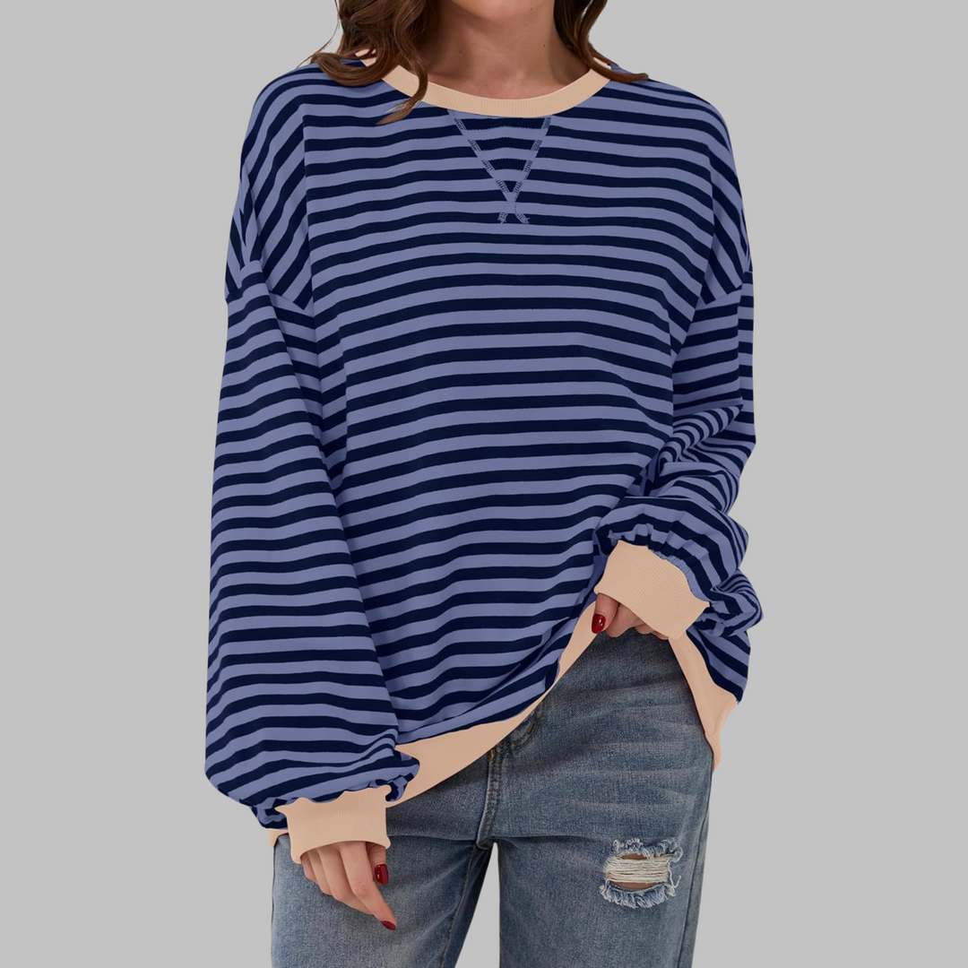 LUKA - Soft Striped Long Sleeve Top - Lightweight Spring Layer