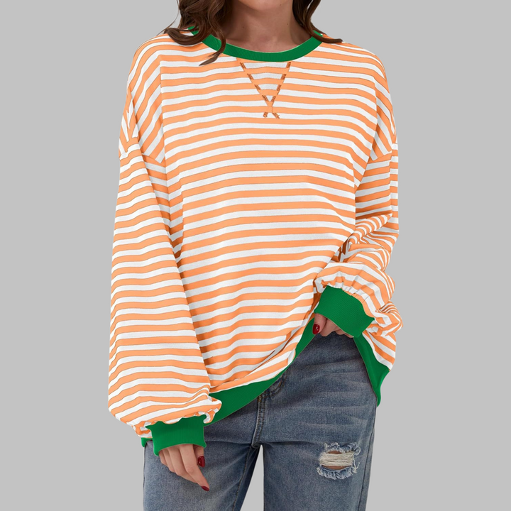 LUKA - Soft Striped Long Sleeve Top - Lightweight Spring Layer
