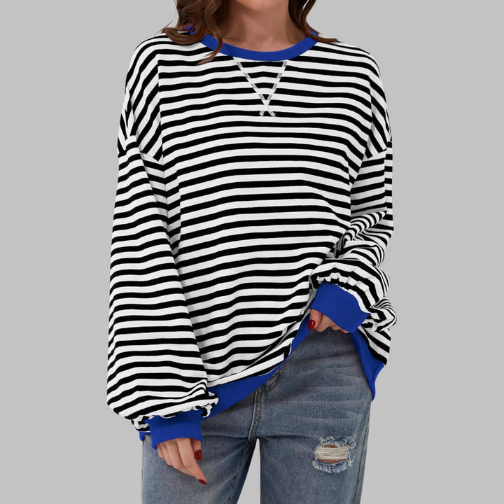 LUKA - Soft Striped Long Sleeve Top - Lightweight Spring Layer