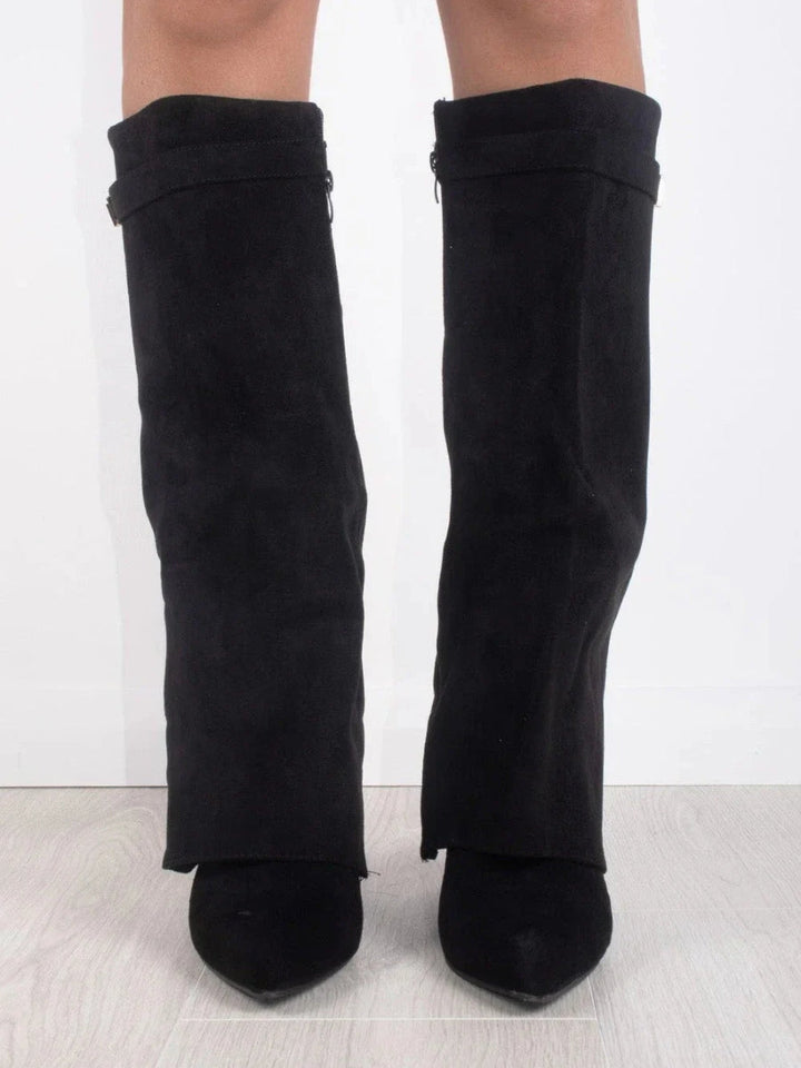 HARRIET | WOMEN'S LEATHER THIGH-HIGH BOOTS WITH BUCKLE