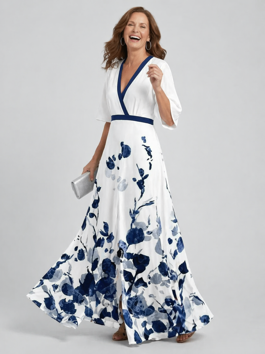 Athena | Halter Bloom Flow Maxi Dress