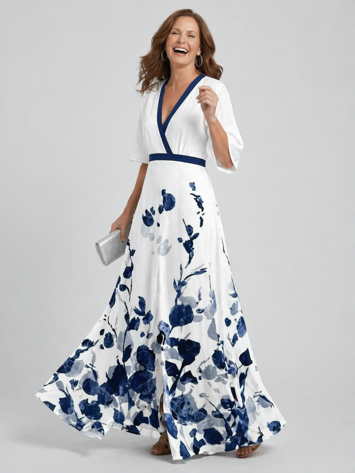 Athena | Halter Bloom Flow Maxi Dress
