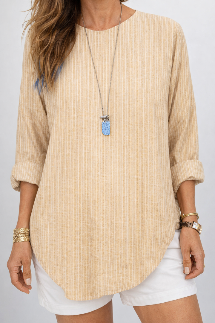 Bevin | Classic Striped Long Sleeve Top