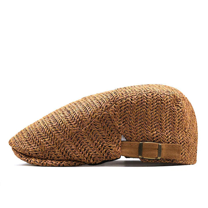 Salvatore | Summer Straw Flat Cap