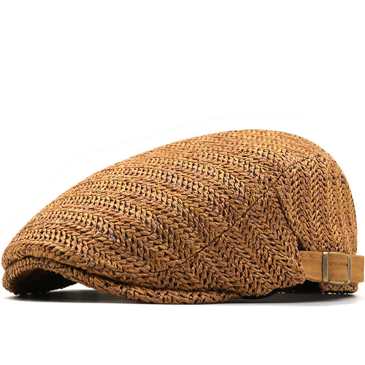Salvatore | Summer Straw Flat Cap
