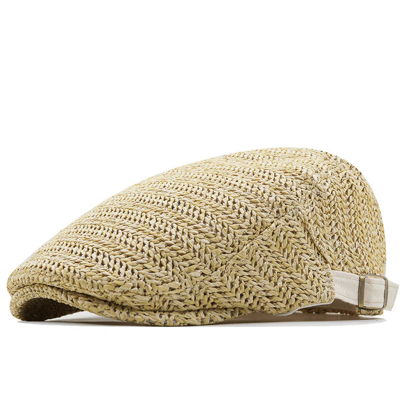 Salvatore | Summer Straw Flat Cap