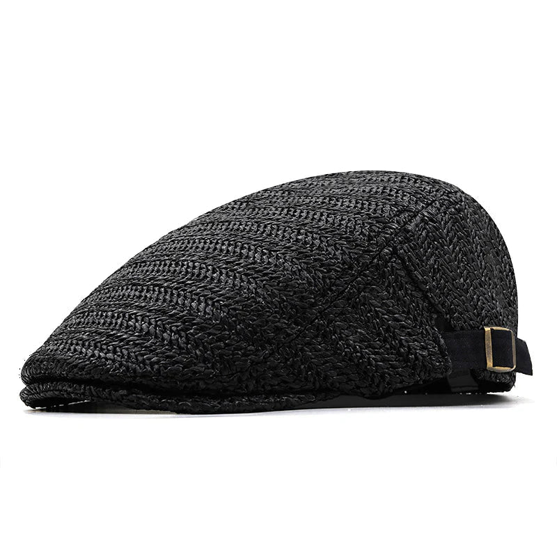 Salvatore | Summer Straw Flat Cap