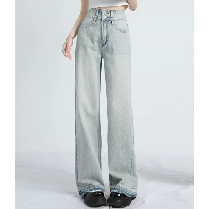 MAVINA | Summer Loose Fit Hem Jeans