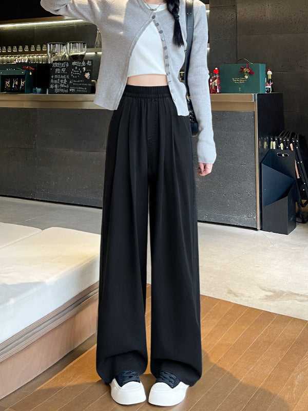 ZINNA | Comfy High Waist Wide Flow Pants