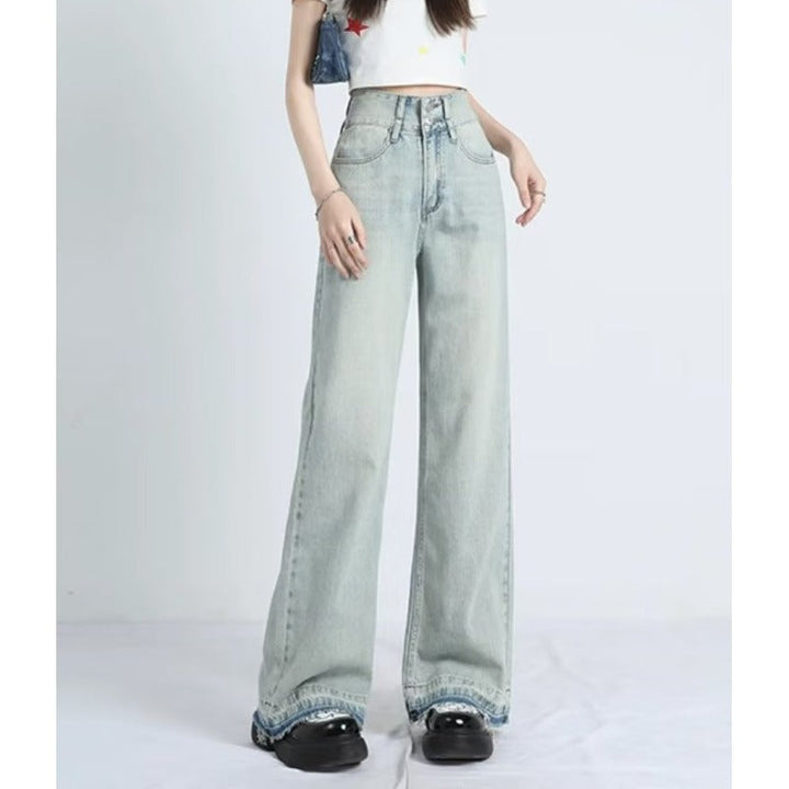MAVINA | Summer Loose Fit Hem Jeans