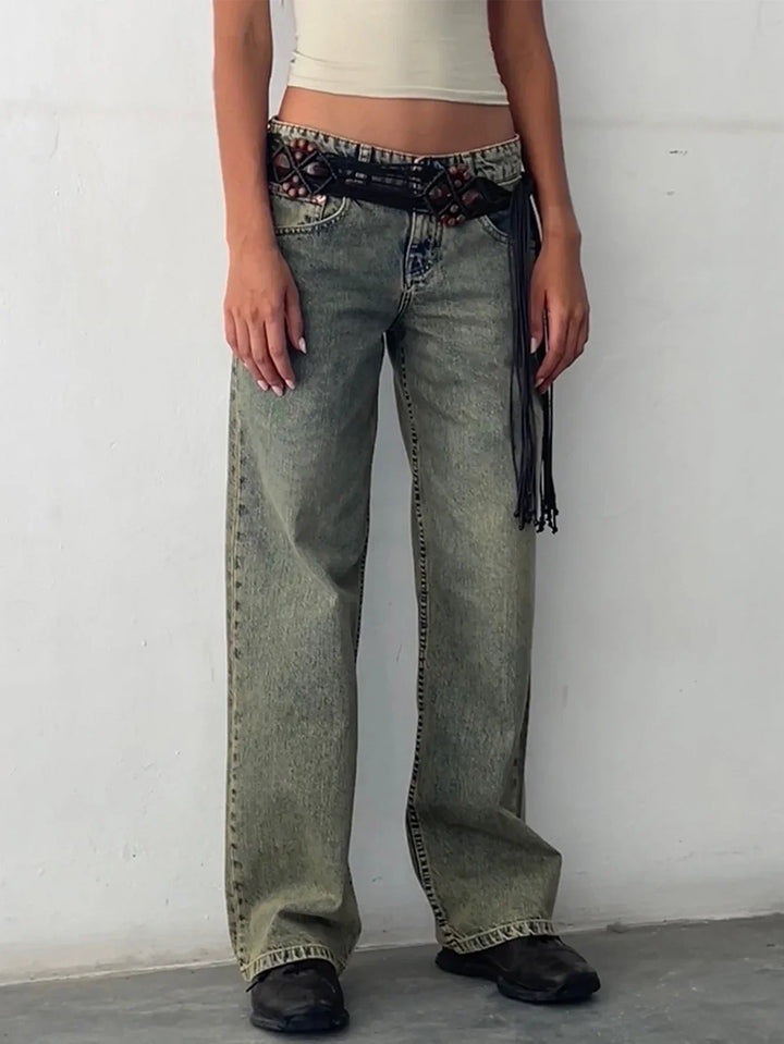 SYLVAINE | Vintage Casual Baggy Jeans
