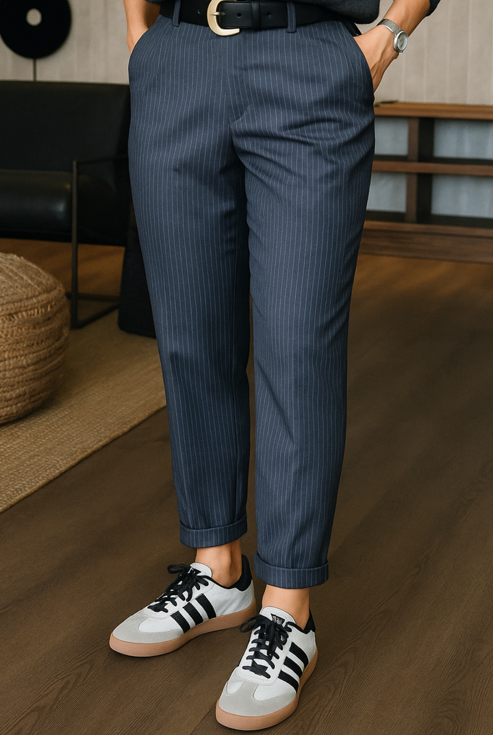 Matilda | Figure-Flatting Stripped Trouser