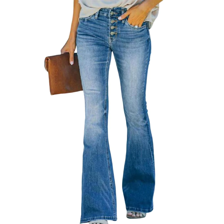 AVELINE | Comfortable High Waist Vintage Flared Jeans