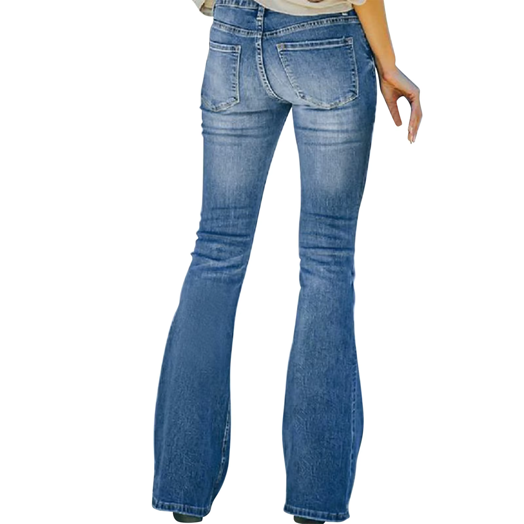 AVELINE | Comfortable High Waist Vintage Flared Jeans