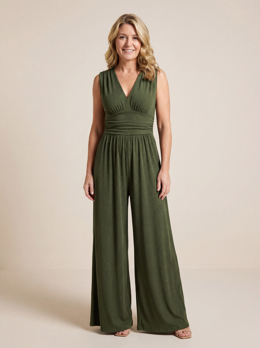 CHARITY – Chic Sleeveless Wide-Leg Jumpsuit