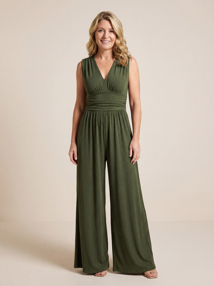 CHARITY – Chic Sleeveless Wide-Leg Jumpsuit