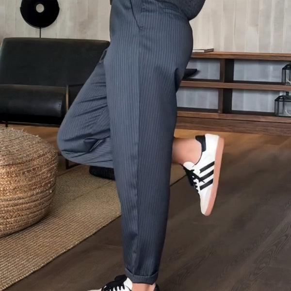 Matilda | Figure-Flatting Stripped Trouser
