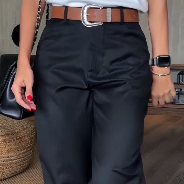 Matilda | Figure-Flatting Stripped Trouser