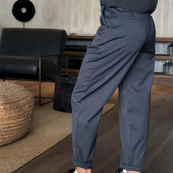 Matilda | Figure-Flatting Stripped Trouser
